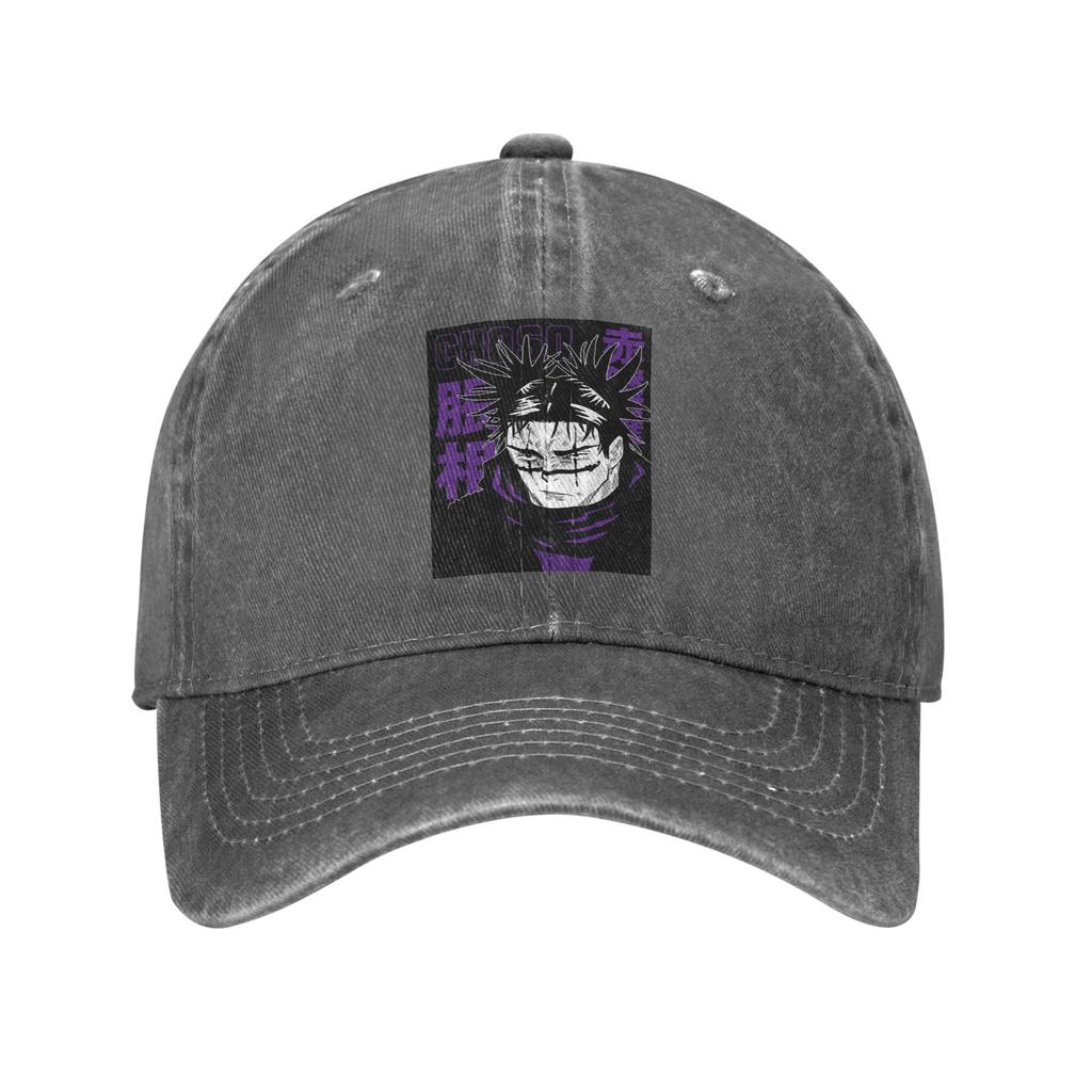 Choso JJk Manga Jujutsu Kaisen Red Blood Baseball Caps Fashion Denim Fabric Hats Outdoor Casquette Hip Hop Baseball Cowboy Hat