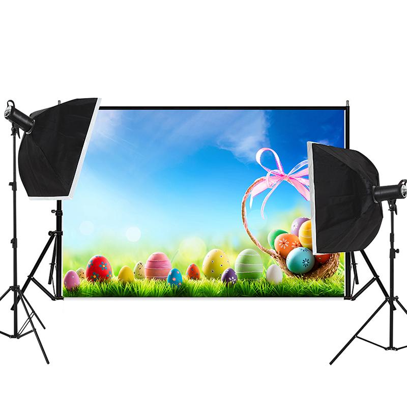 Easter Theme Background Cloth Egg Bunny Backdrop Photography Photographic Party Decor Background Photo Studio