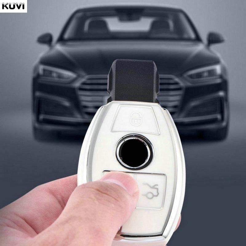 Weiche TPU-Autoschlüsselhülle für Mercedes Benz ABCE-Klasse GLS GLA GLK GLC CLS CLA AMG W204 W205 W212 W463 W176