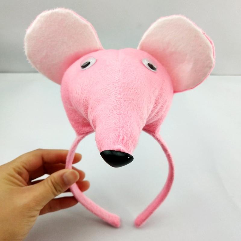 Children Mouse Costume Hairband Bowtie Tail Costume Set CarnivalParty Photoshoots Props Stage Costume School Play Props