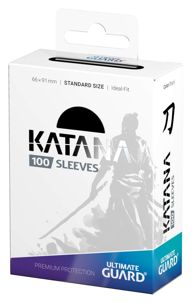 Ultimate Guard Katana Standard 100 Card Black Sleeves, Size, Sleeves,