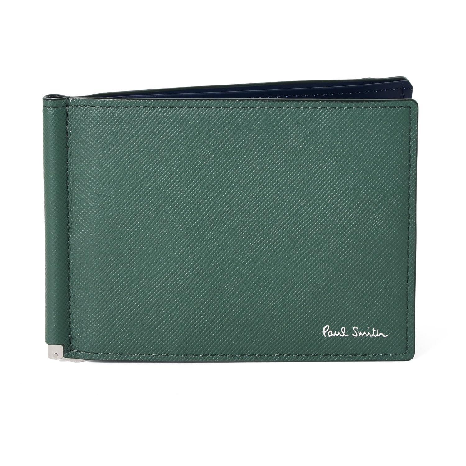 

Кошелек-бифолд Paul Smith из натуральной кожи с подарком-деньгами и чистящей салфеткой, мужской зажим, сумка, (Без гравировки, Зеленый) [Использовал] зелёный