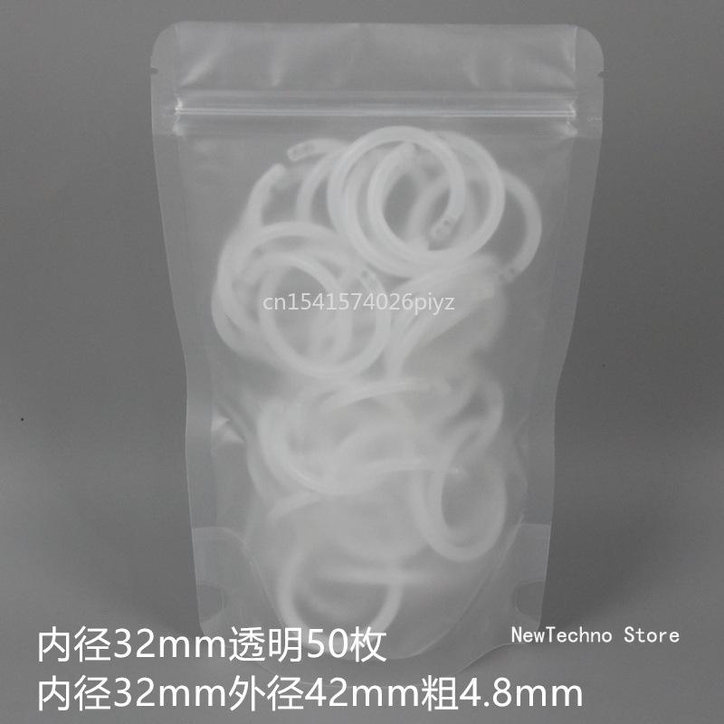 50Pcs Mixed Colors 15-40mm Plastic Ring Binder DIY Albums Circle Loose-leaf Book Hoops Opening Office Binding Supplies