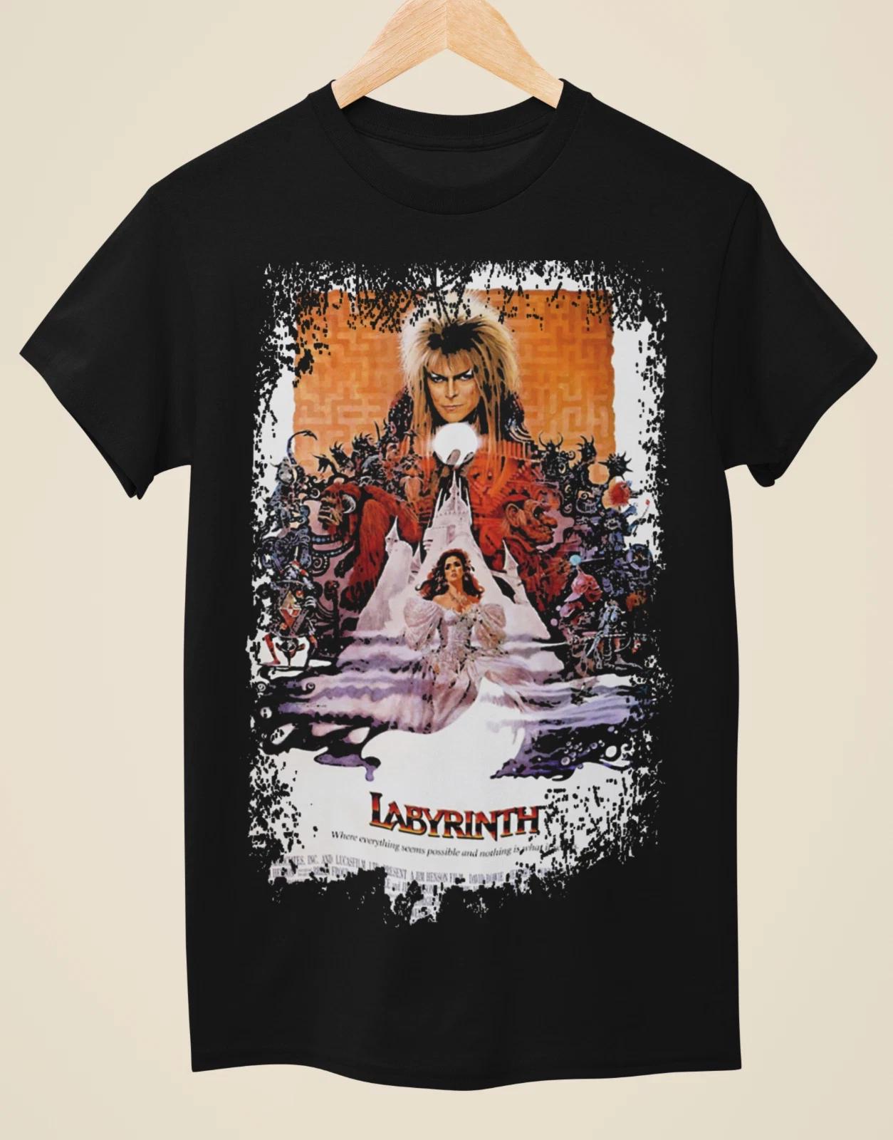 Labyrinth - Movie Poster Inspired Unisex Black T-shirt 3XL