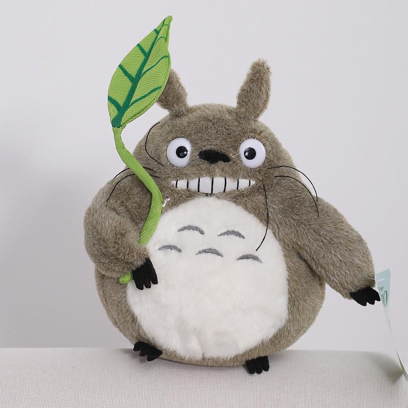 My Neighbor Totoro Plush Toy With Mushroom Hat Lotus Leaf Design For Girls Sleep Pillow