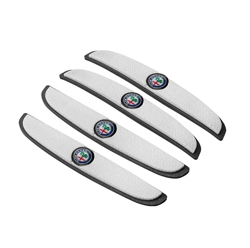 Car Door Anti-Collision Badge Rearview Mirror Sticker for Alfa Romeo 159 Giulietta 147 Mito Giulia 156 GT Stelvio decoration zw4