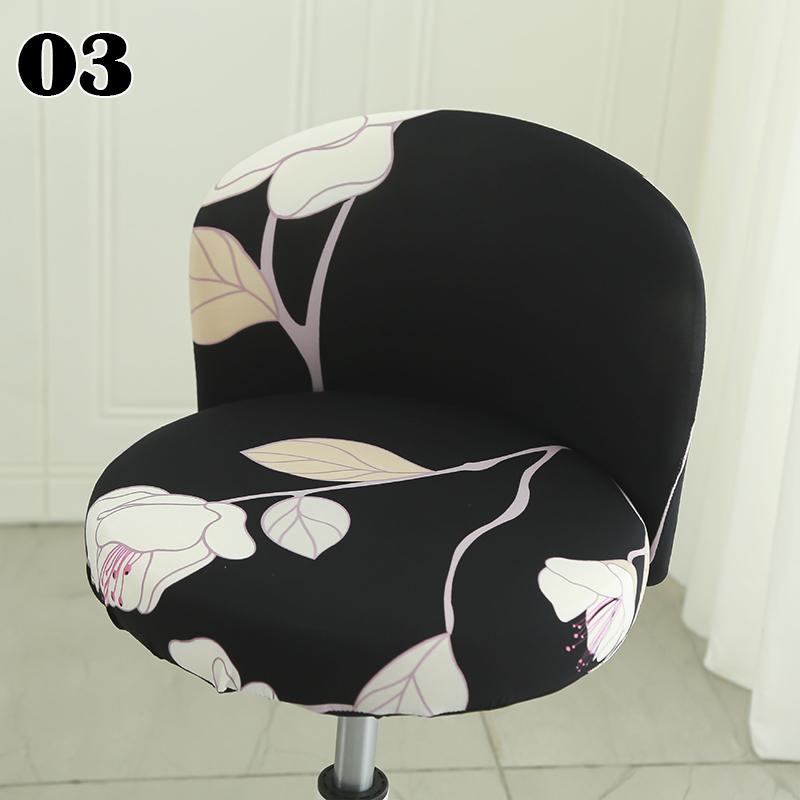 Elastic Arc Chair Cover Bar High Stool Cashier Bank Stool Cover  Kitchen Chair Cover Dining Home Decor Seat Cover