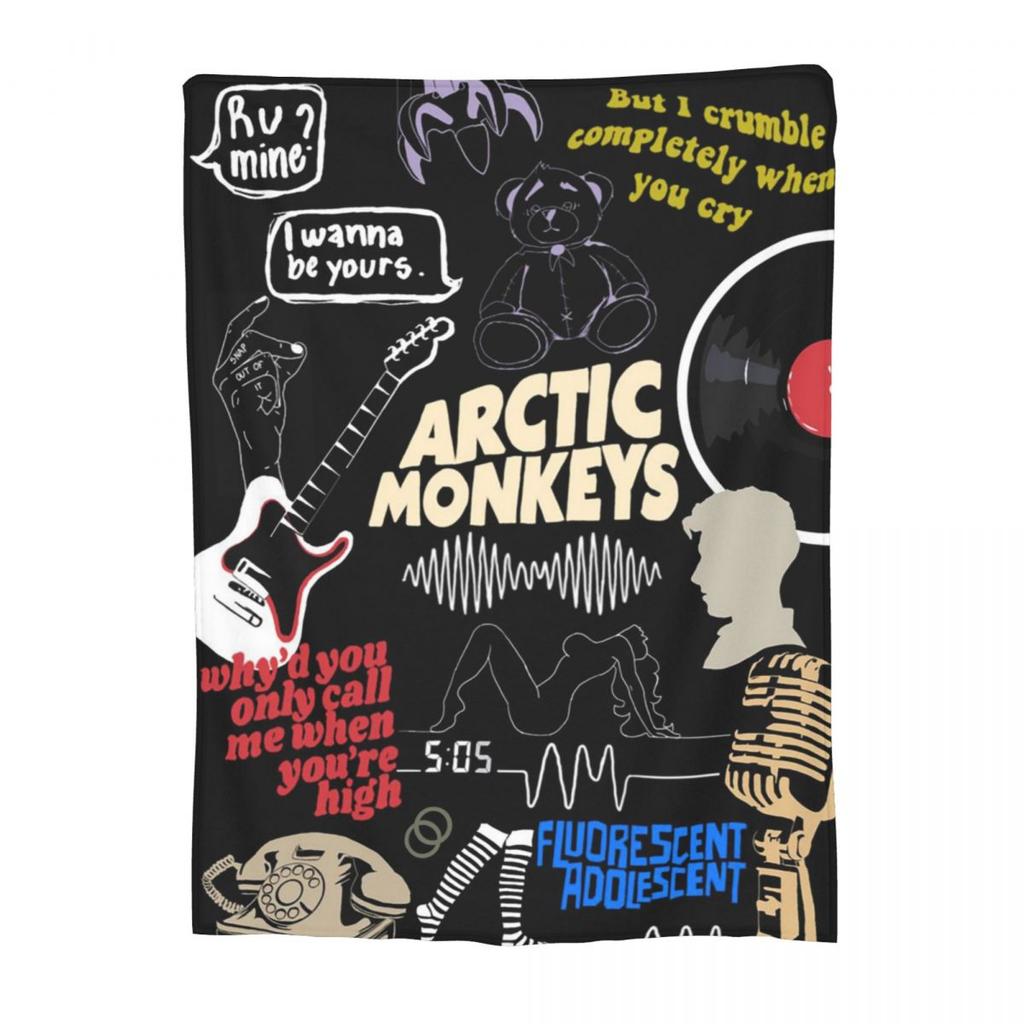 Arctic Monkeys Gift Blanket For Men Women Cozy Soft Throw Blankets for Bed Multiple Sizes