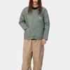 Carhartt WIP SS24 Skyton Liner Square Tag Snap Closure Round Neck Long Sleeve Jacket Men Jackets Green I032990-1YF-XX