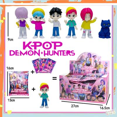 1-24pcs Kpop Devil Hunter Blind Box Disassembly Fun Blind Bag Small Statue Peripheral Desktop Decoration Fans Gift