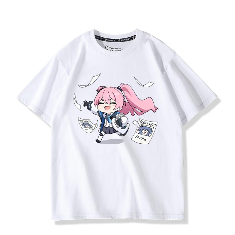 Takanashi Hoshino Spiel Blue Archive Cosplay T-Shirts 3D Druck Kinder Anime Cartoon T-Shirts 2025 Sommer Neu Herren Damen Harajuku Y2k Tops