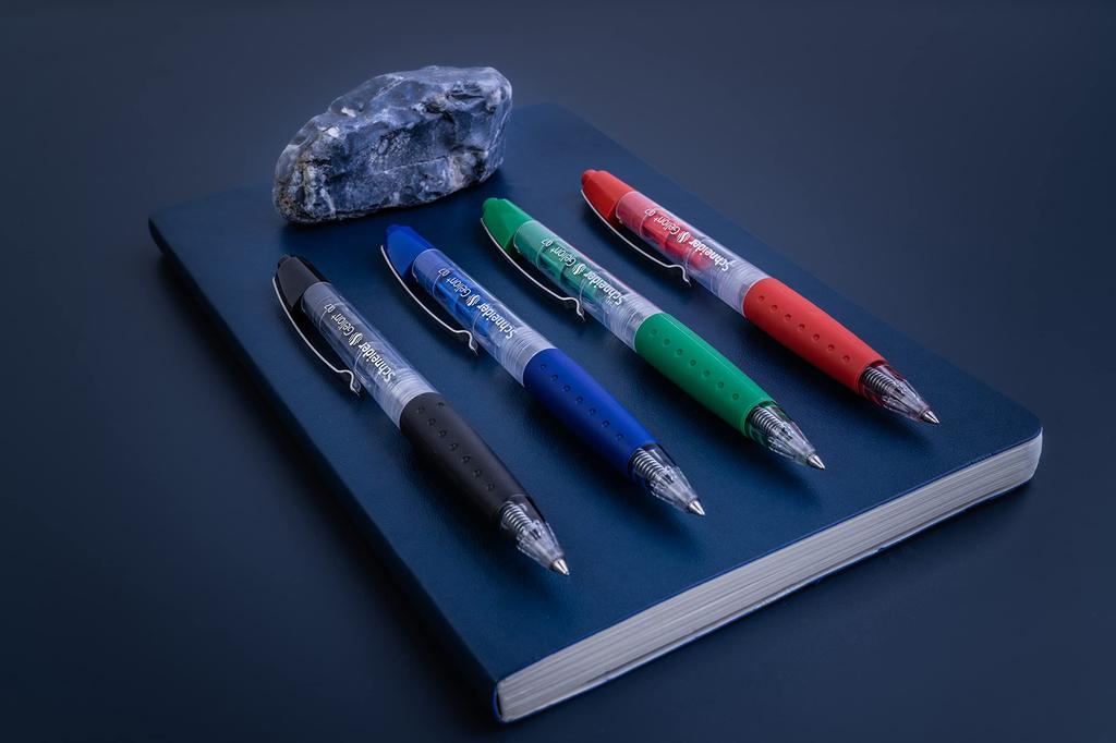 Schneider Ballpoint Pen Gel 1 Box Gelion+ Refills, 0.7mm Ink, (10 Pens) (Red)