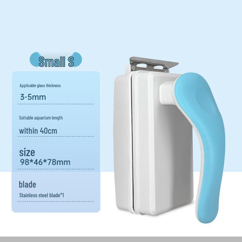 Magnetic Fish Tank Glass Cleaner: Algae Scraper & Removal Tool