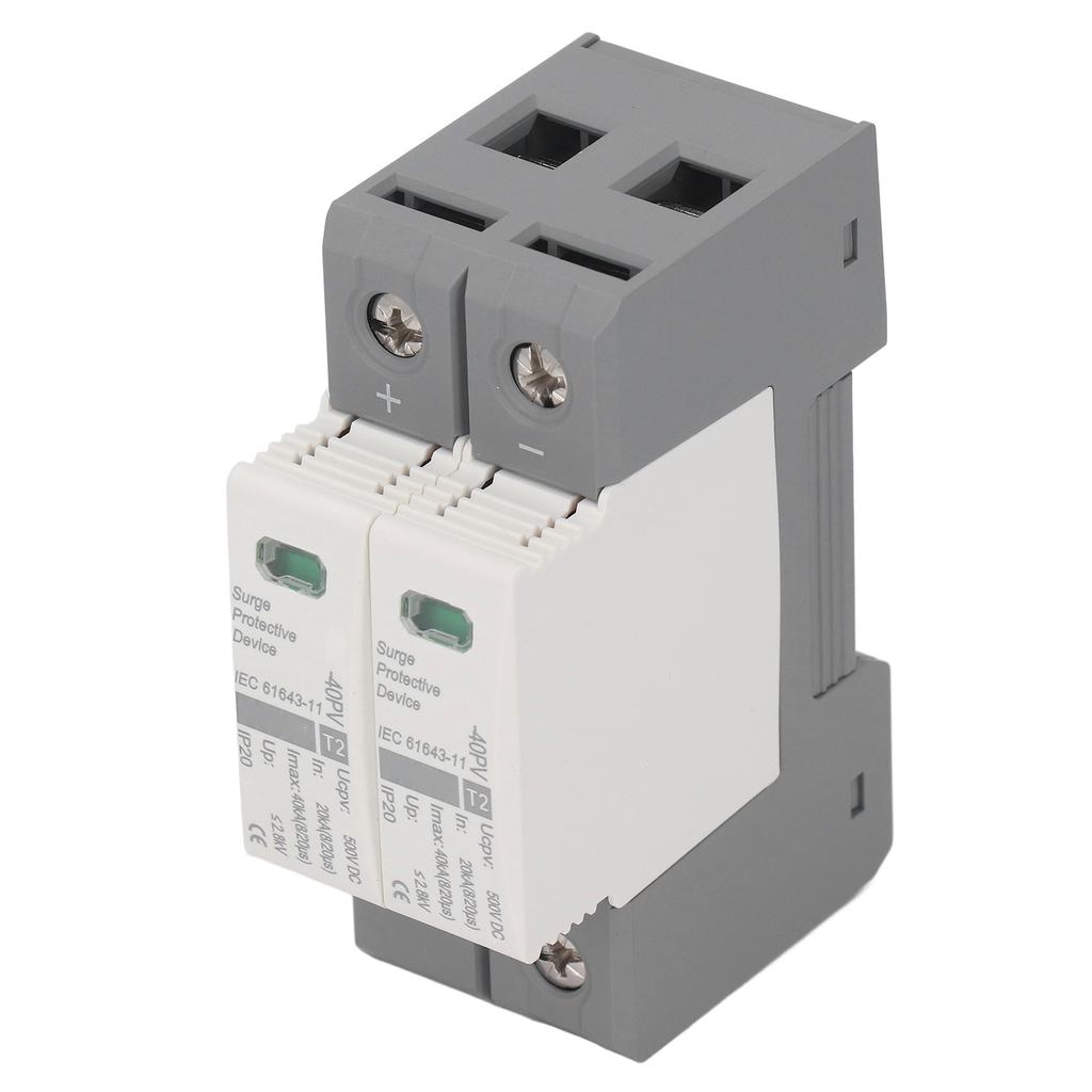 2P Photovoltaic DC Voltage Surge Arrester Device Lightning Protection Circuit Breaker 500VDC
