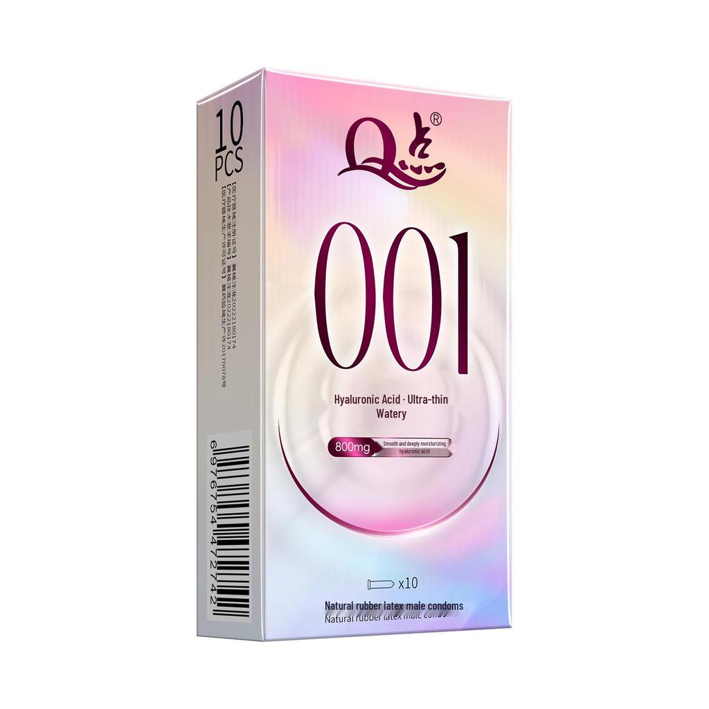 Ultra-Thin Large Particle Clitoral Stimulation Condoms - Long-Lasting Wolf Teeth Design