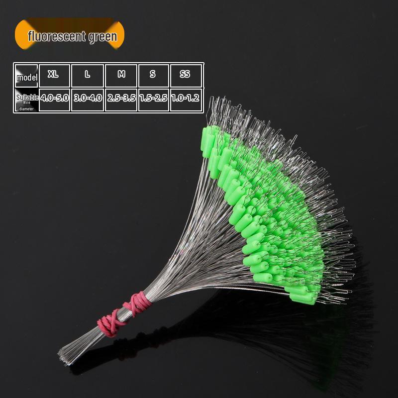 High-Concentricity Silicone Bean Fishing Rod Tip Lock, Anti-Tangle Olive Shape Accessory