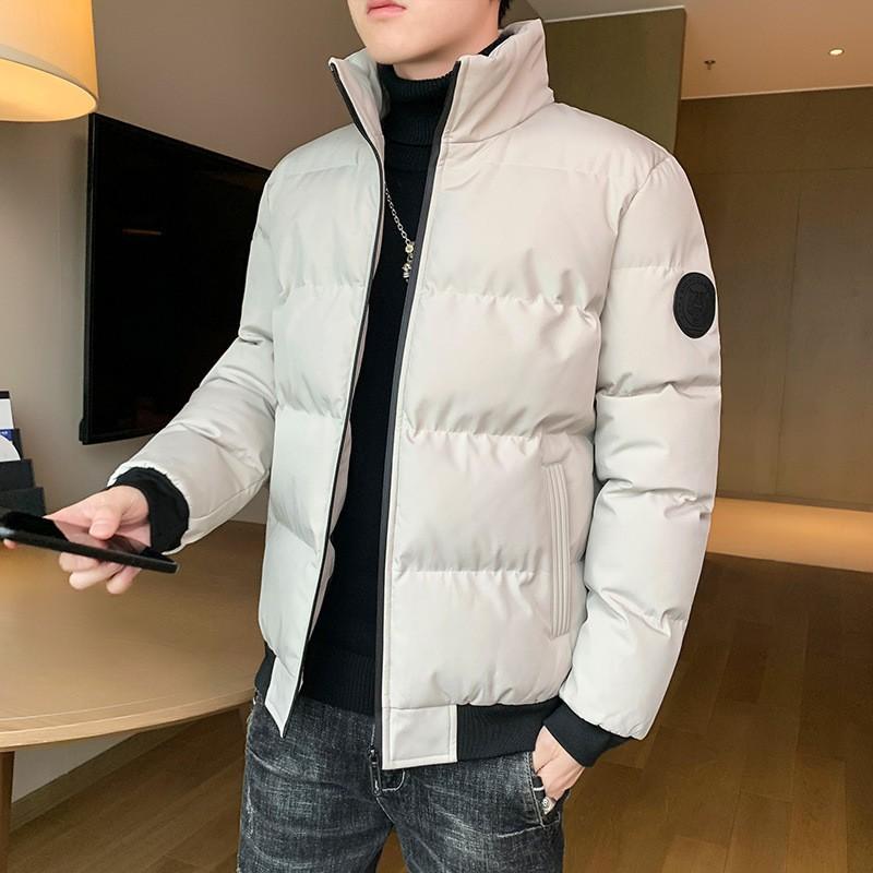 Mens Winter Puffer Jacket Fleece Lined Thick Warm Casual Coat Students