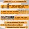 26pcs 6-Piece Countersink Bit Chamfer Drill Bit Set Wood Plug Cutter Set  Woodworking Projects