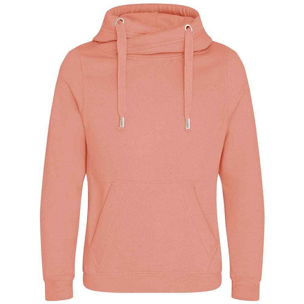 Awdis Unisex mikina s kapucí pro dospělé s překříženým výstřihem