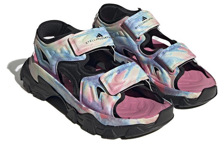 adidas Stella McCartney x Adidas Damen Hika Outdoor Sandale 'Bliss Pink Frozen Yellow Tie Dye' HP8599