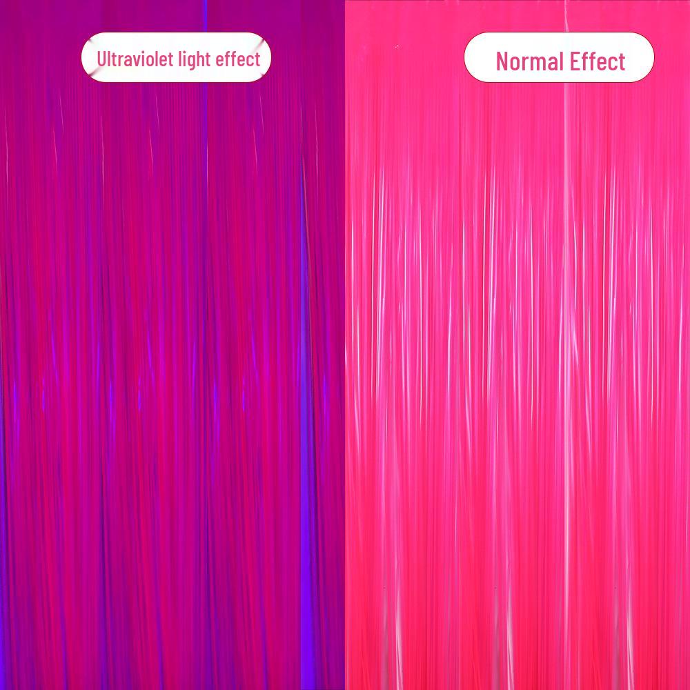 Colorful Macaron Tinsel Curtain for Kids' Party Decor & Dress-Up
