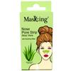 Masking Aloe Vera Nose Pore Strips with Soothing Wipe | Instant Blackhead Removal | Deep Cleansing, Remove Excess Oil & Pore Care | Gentle Formul