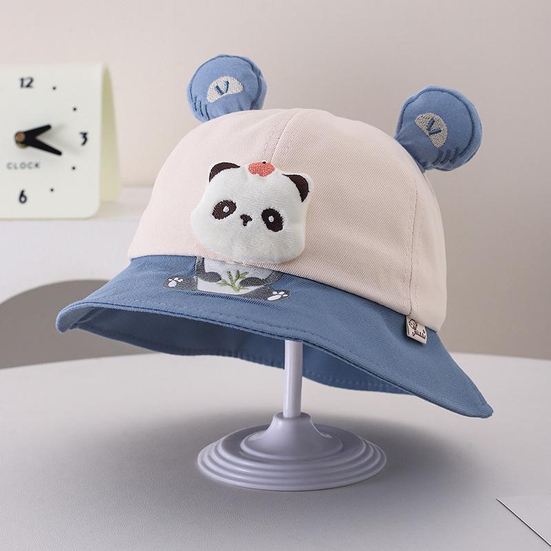 Baby Panda Bucket Hat - Super Cute Cartoon Sun Protection for Boys & Girls, Spring/Autumn Style