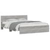VidaXL Bed Frame with Headboard Sonoma Grey 140x200 Cm 3207488