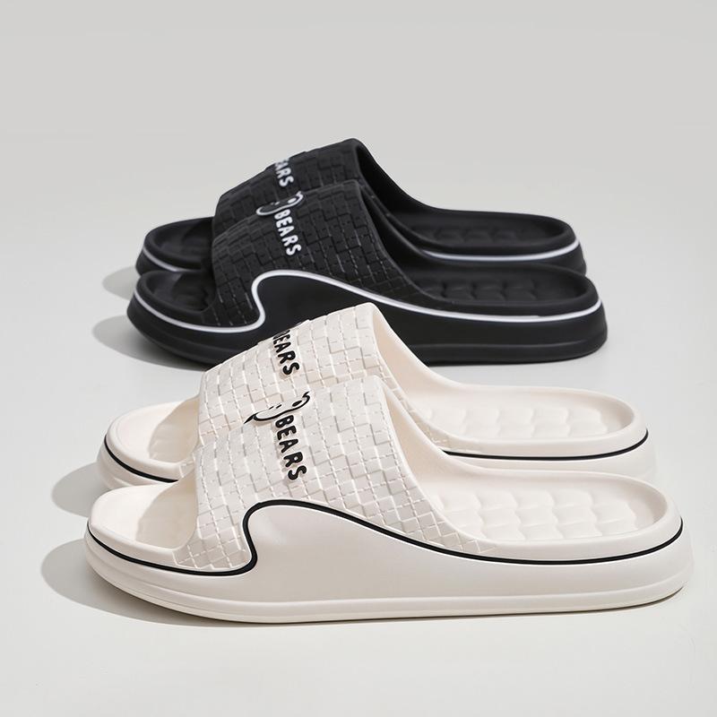 Summer Slide Slippers Women Men New Anti-Slip Bathroom Home Slippers Indoor House Shoes Shower Sandals