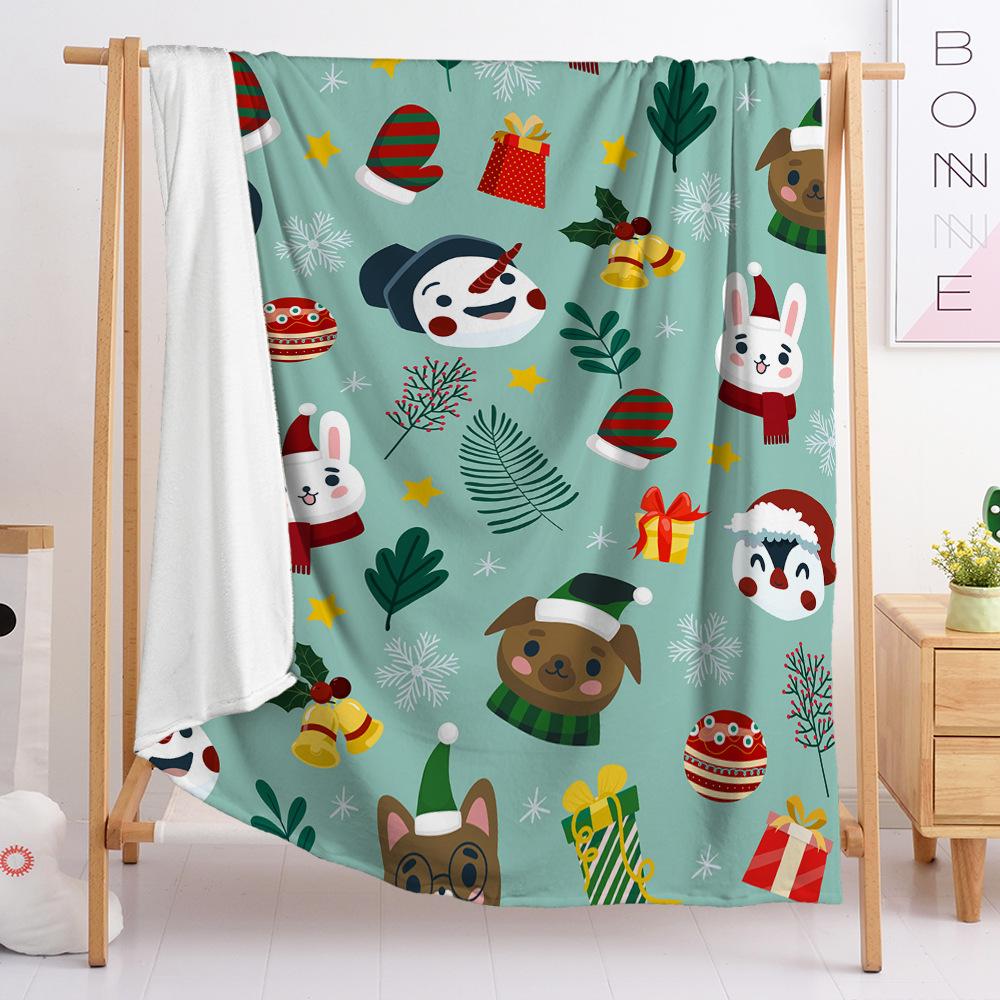 3D Digital Printed Christmas Blanket Flannel Blanket Fur Blanket Spring And Autumn