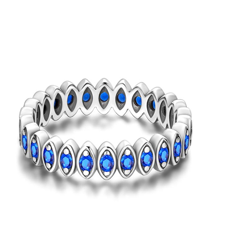 Daisy Sparkling Crown Ring Colorful Star Moon Butterfly Evil Eyes for Women Original Rings Classic Wedding Jewelry