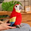 12/21cm Papagei Vogel Plüschtier Stofftier Rot Blau Simulation Cartoon Tier Stehende Puppe Geburtstag Männer Geschenk