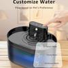 Rechargeable Cats Water Fountain Battery Power 74oz Capacity Automatic Pet Drinking Dispenser with Motion Design