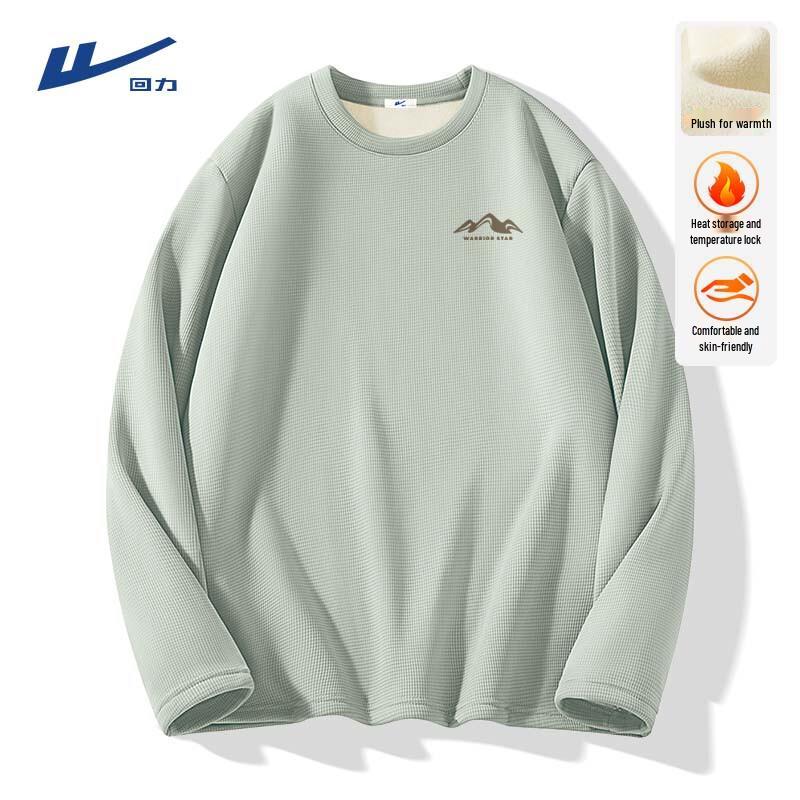 Warrior Men s Waffle Knit Fleece Long Sleeve T-Shirt 2XL