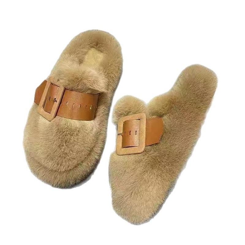 Wear The New One-step High-end Cotton Women's Shoes Over The Flip-flops