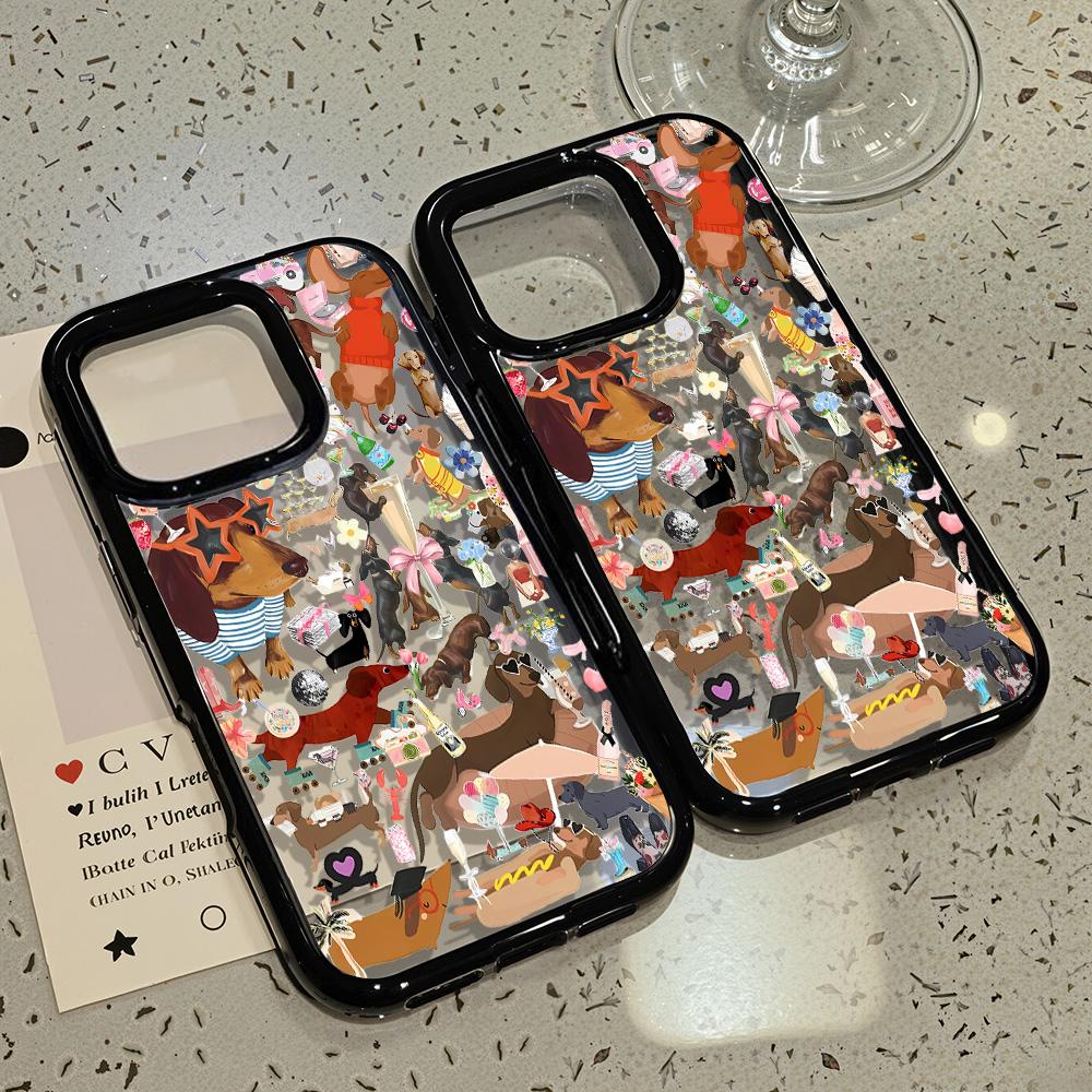 Acrylic Phone Case for iPhone 11 12 13 14 Pro 12 14 16 Pro Max for Samsung A16 A36 A56 S24 FE High-quality Painted Anti-fall Mobile Phone Case