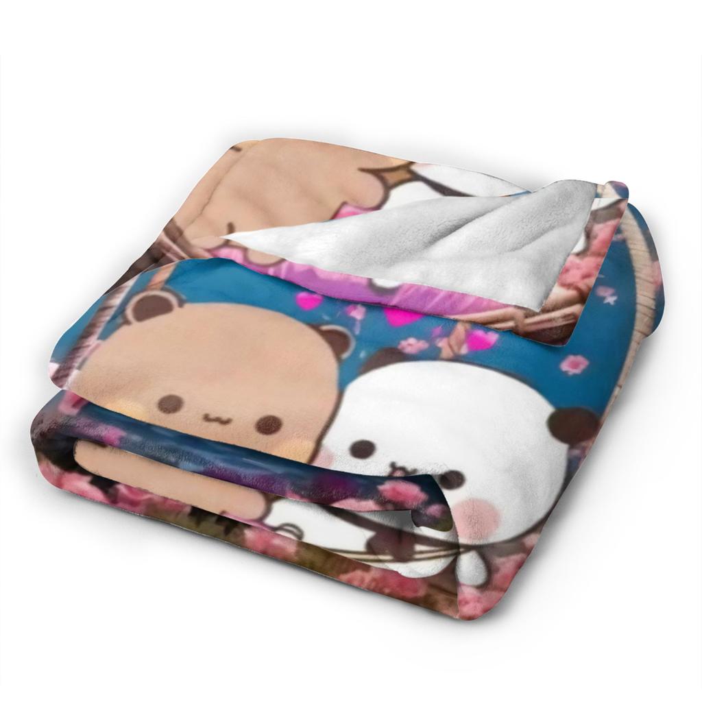 Bubu & Dudu Heart Love Super Soft Blanket Children Plush Throw Blanket Novelty Living Room Flannel Bedspread Sofa Bed Cover