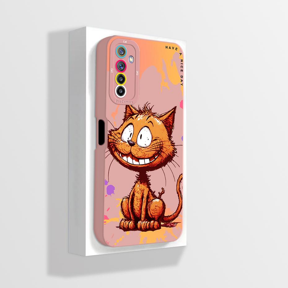 For Realme 6 Pro RMX2063 Case Realme 6 RMX2001 Phone Case Aesthetic Cartoon Astronaut ShockProof Soft Silicone Back Cover Fundas