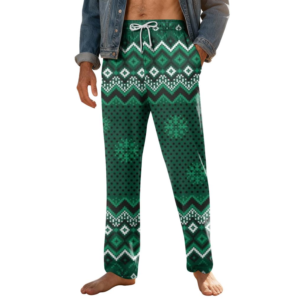 Men's Home Soft Pajama Pants Drawstring With Pockets Casual Sports Pants