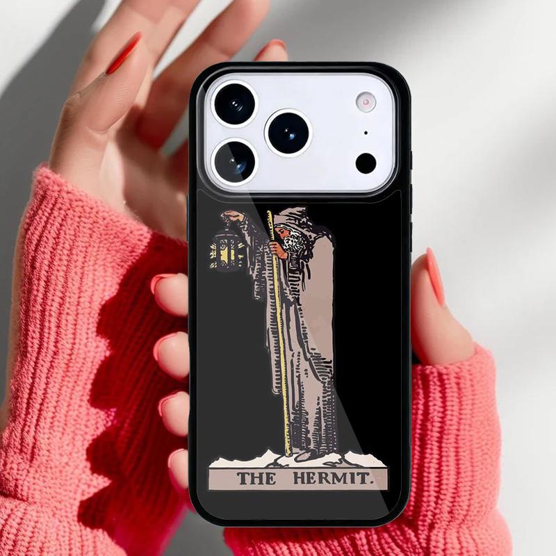 The Hermit Tarot Card Witchcraft Phone Case for iPhone 17 Air 16e 15 14 13 Pro Max Back Cover for 12 11 Pro Coque