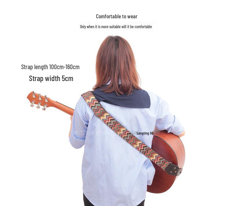 Bohemian Diagonaler Schwanzstift Gitarrengurt für Akustik- & E-Gitarren