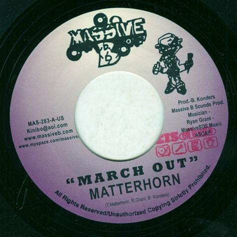 

7inch Record TONY MATTERHORN - March Out MAS283 Massive B 2006 Jamaica Reggae, Ska & Dub Used