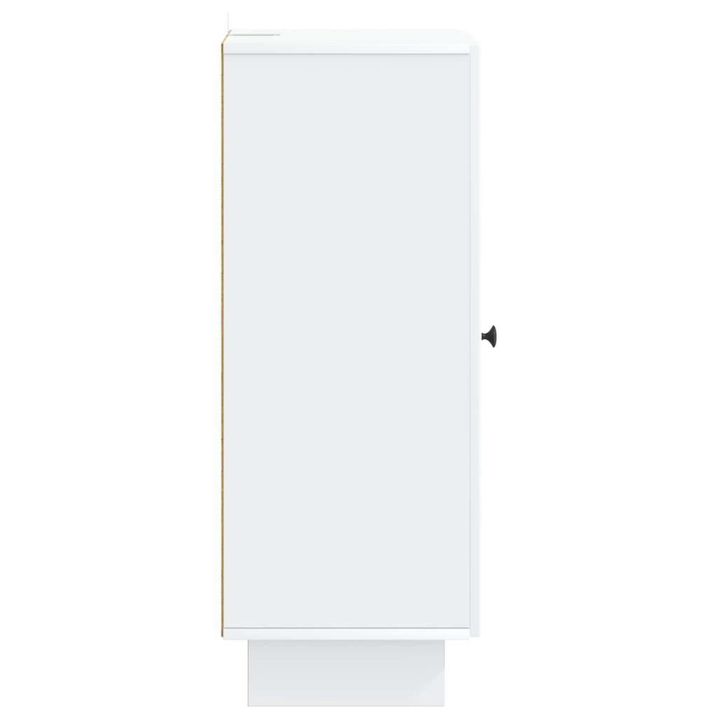 Sideboard White 33 X 34.5 X 90 Cm Particle Board