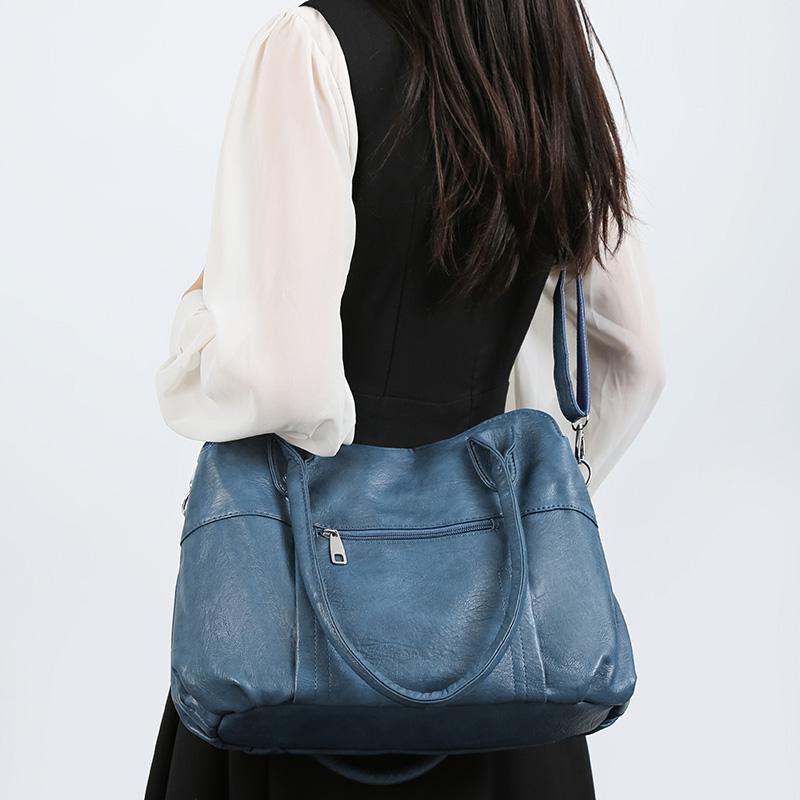 Mother Bag Soft Leather Handbag Women's Shoulder Crossbody Bag Computer Bag Tote Bag