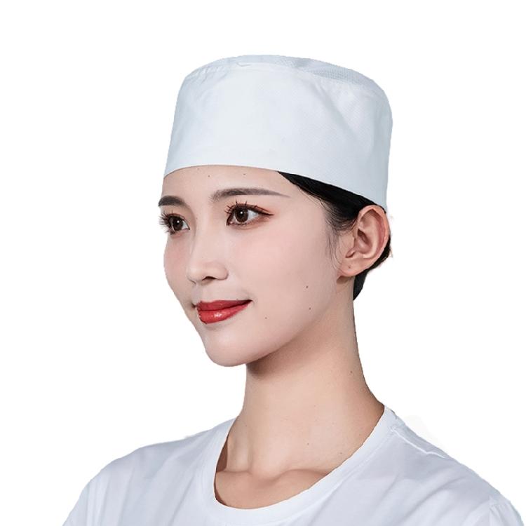 

Кухарський та Офіціантський Робочий Капелюх Класичний Капелюх Кухаря Суші Легко Чиститься та Дихаючий Плоский Капелюх для Різних Розмірів Голови білий