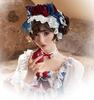 [SRrabbit] Lolita Head Dress, Princess Headband with Red Ribbon, Snow White, Hime Lolita, Gothic Lolita, Sweet Lolita, Cosplay Costume, Halloween