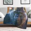 Gorilla Look Plaid Zachte Woondecoratie Deken voor Bank Slaapkamer