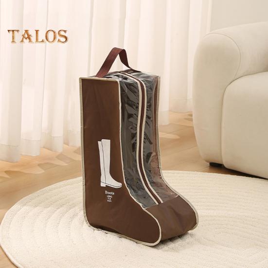 3 buc saci de depozitare pentru cizme, închidere cu fermoar, design pliabil, rezistent la praf și umiditate, organizator transparent pentru pantofi cu mâner