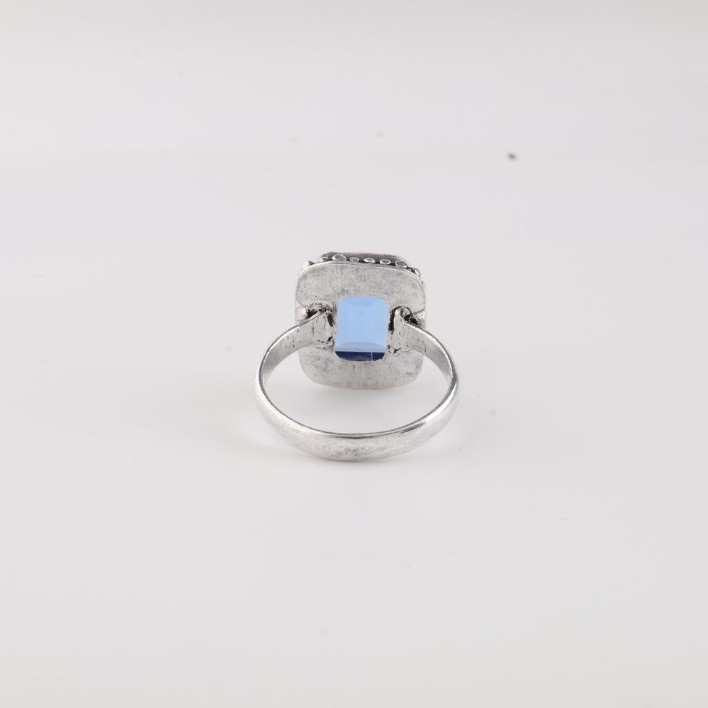 Tanzanite Gemstone 925 Sterling Silver Handmade Women's Jewelry Promise Ring For Gift RR-74-11