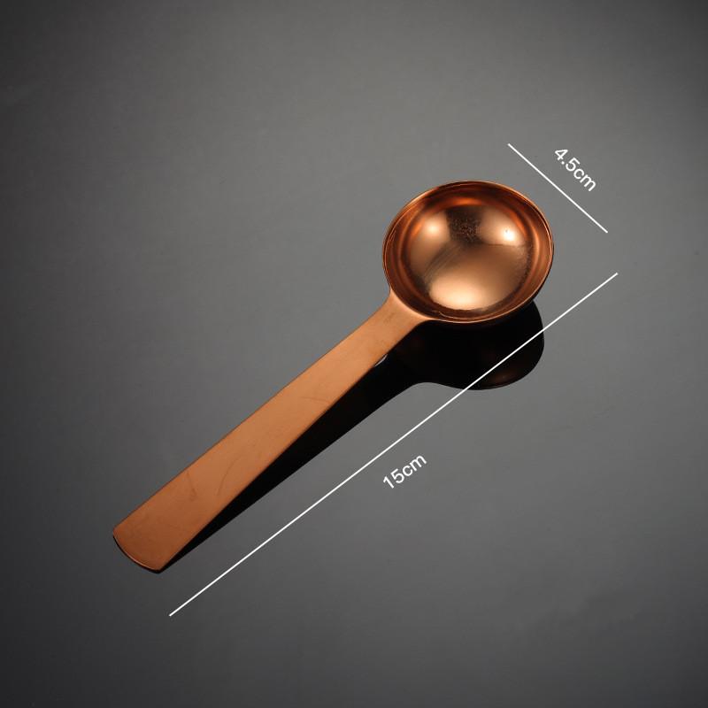 Stainless Steel Multifunctional Coffee Food Tea Measuring Spoon Kitchen Accessories Baking Tools 10-15ML Solid Color Spoons